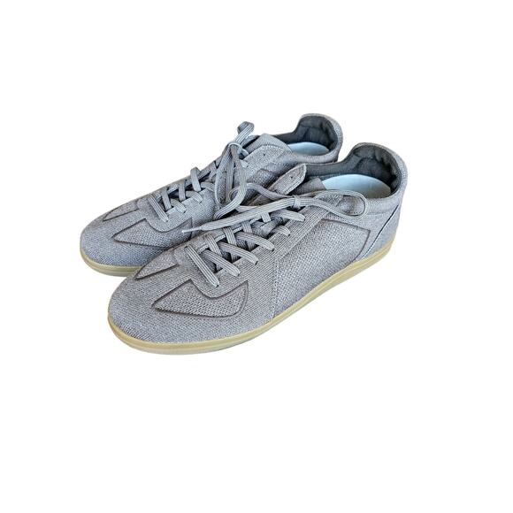 Men Rothy's Gray Knit Comfort Sneakers Normcore Preppy 12 Excellent Condition - Picture 1 of 9
